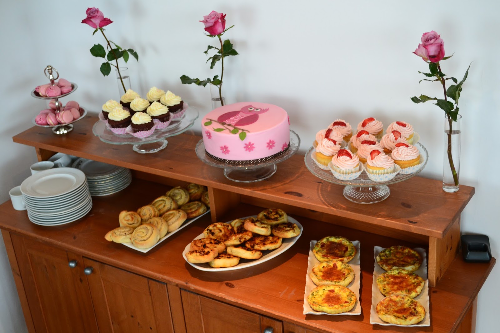 Getortet Eule und süßherzhaftes Buffet zum Geburtstag