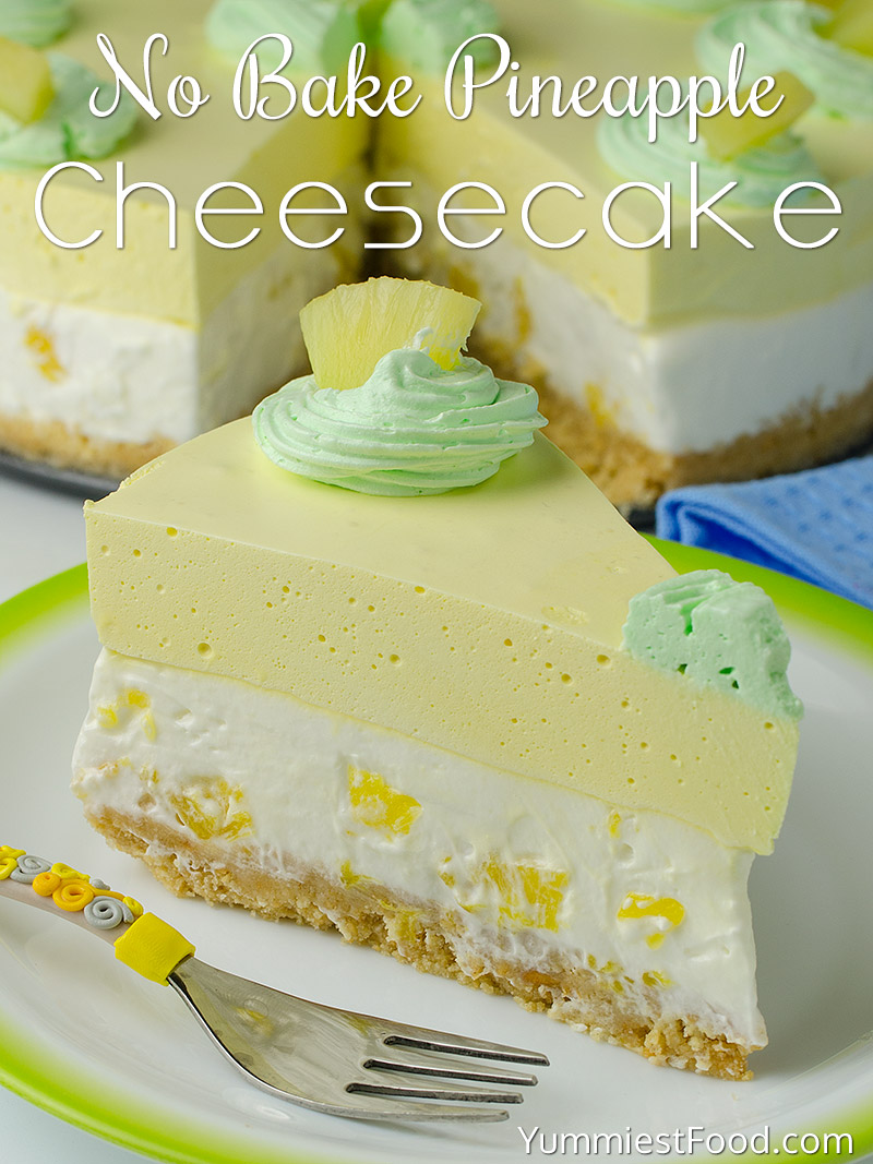 No Bake Pineapple Cheesecake Recipe cook with easy ideas
