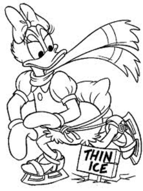 daisy duck coloring pages for kids - photo #15