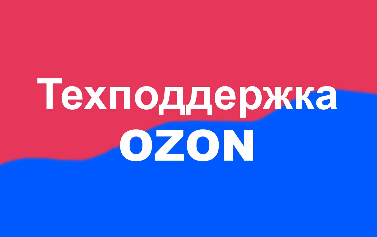 Техподдержка Ozon