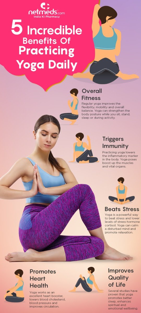 International Yoga Day: Practice Asanas Daily For A Healthy Life #infographic