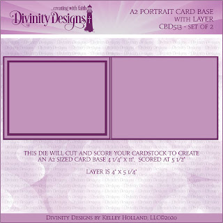  A2 Portrait Card Base with Layer Die