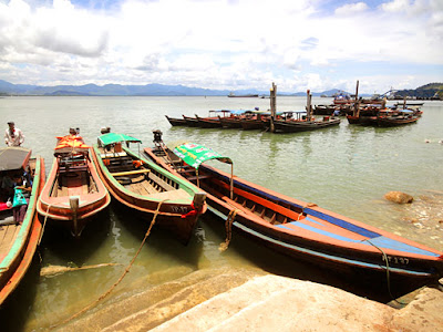 ferry harbor in Ranong 