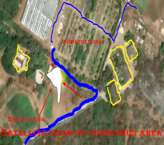 Satellite view of suspicious area in Ronde Klip