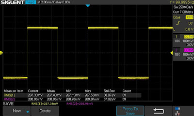 Marantz 2238B_Square Wave test_100Hz_Tone Amp_Input terminals JE01&JE02