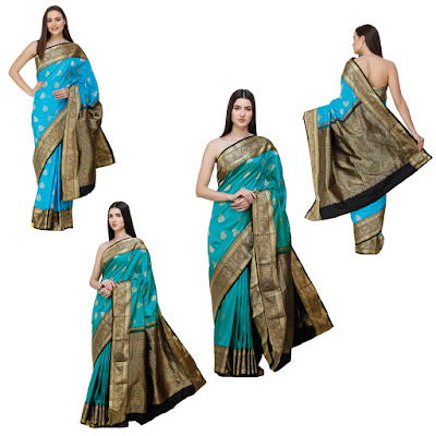 Brocaded Uppada Sari from Bangalore Brocaded Uppada Sari from Bangalore