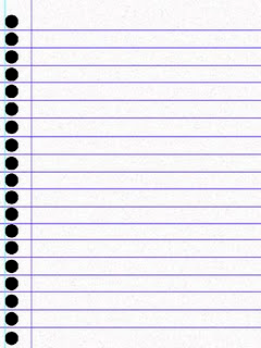 Folha de Caderno em png