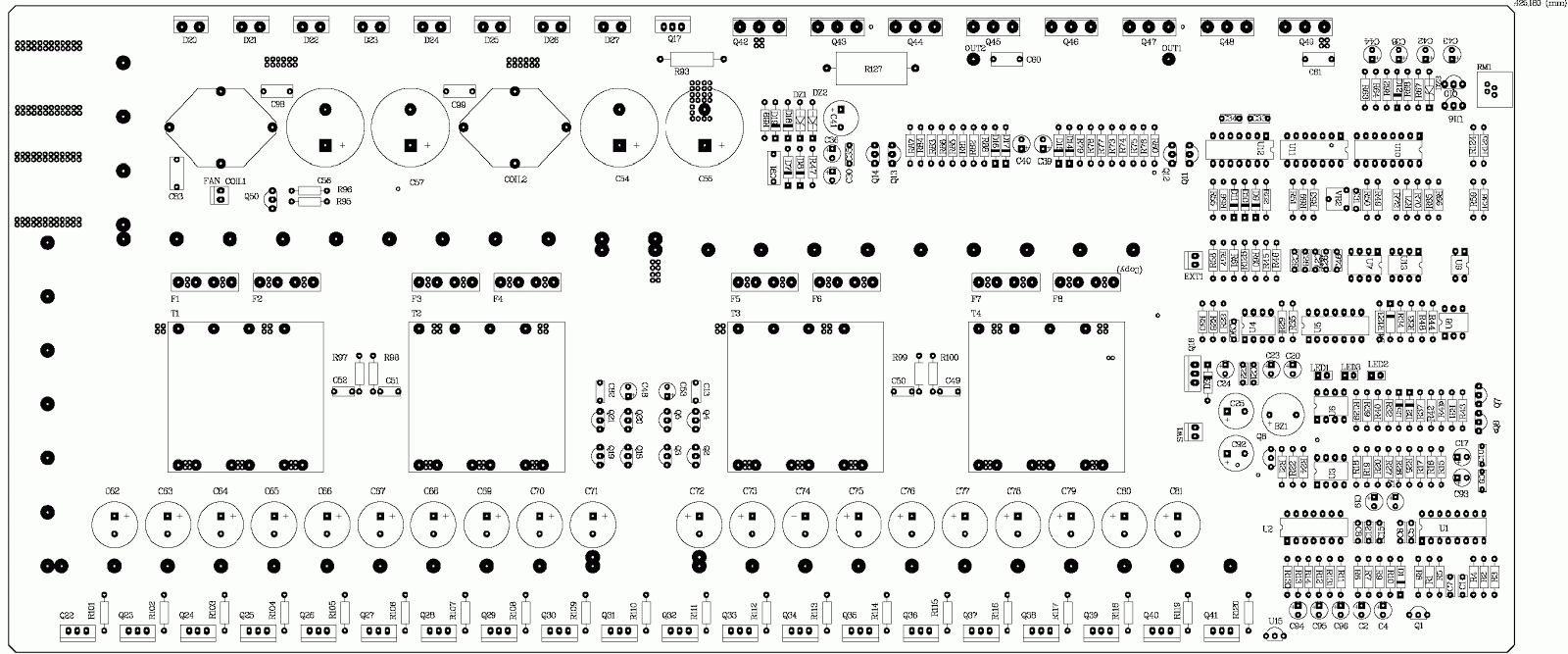 CIRCUIT DIAGRAM: 1500W INVERTER full schematics and pcb