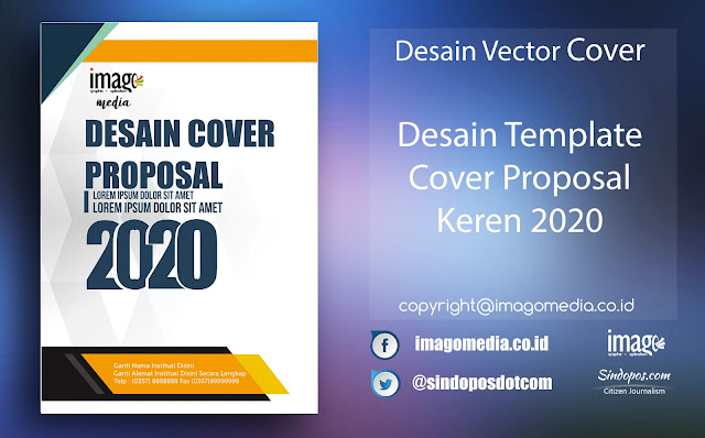 Desain Template Cover Proposal Keren 2020 Imago Media