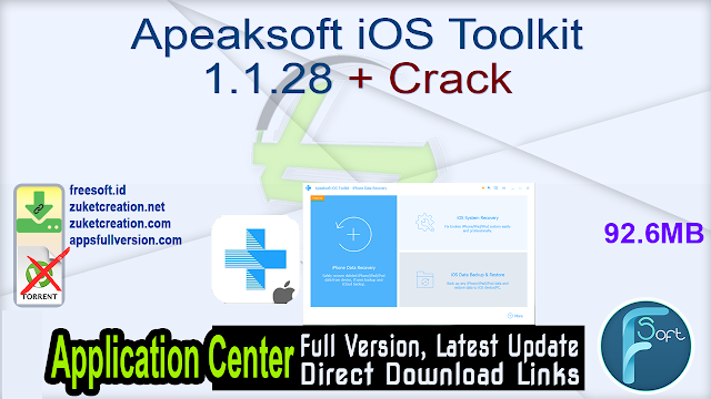 Apeaksoft iOS Toolkit 1.1.28 + Crack_ ZcTeam.id