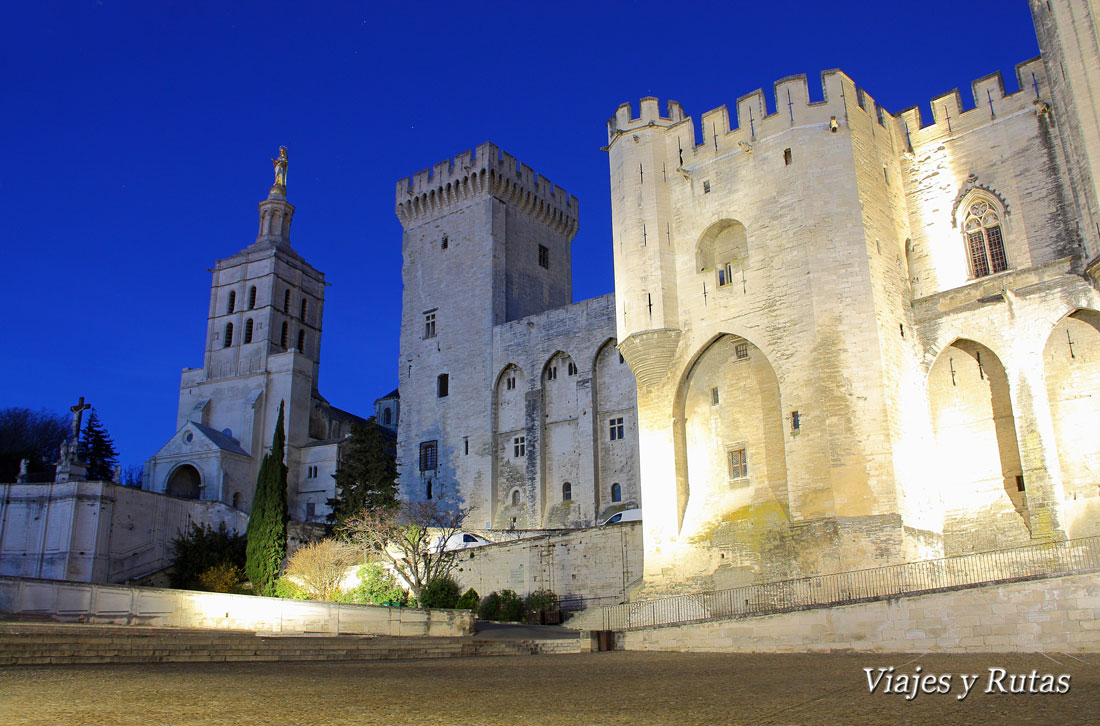 Catedral y Palacio Papal, Avignon, ciudad Papal