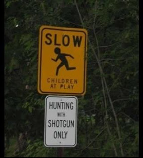 slow children hunting with shotgun funny