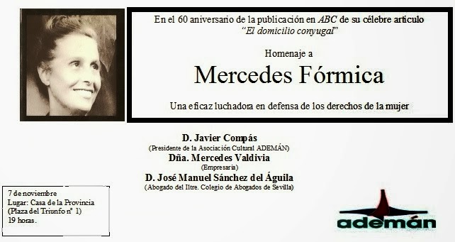 Homenaje a Mercedes Fórmica en Sevilla