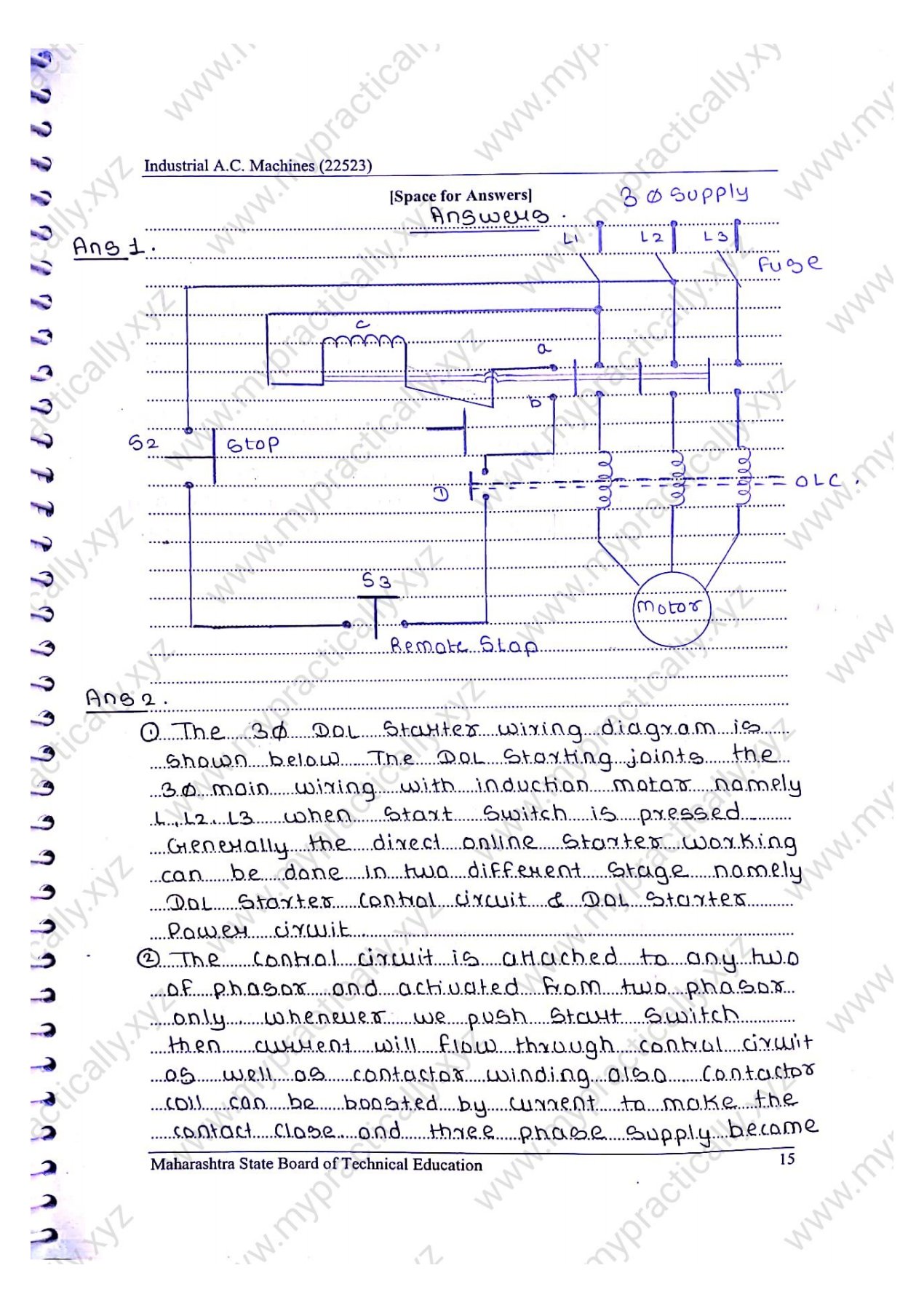 Industrial AC Machine IAM 22523 Lab Manual Answers Msbte I scheme