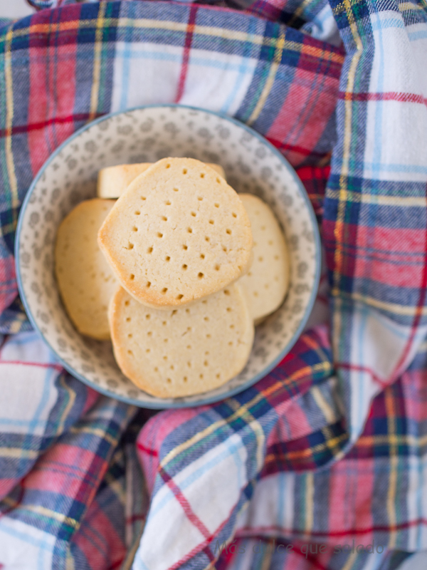 Galletas escocesas de mantequilla. Shortbread Cookies.