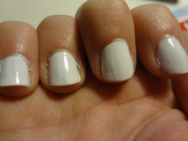 white nail polish