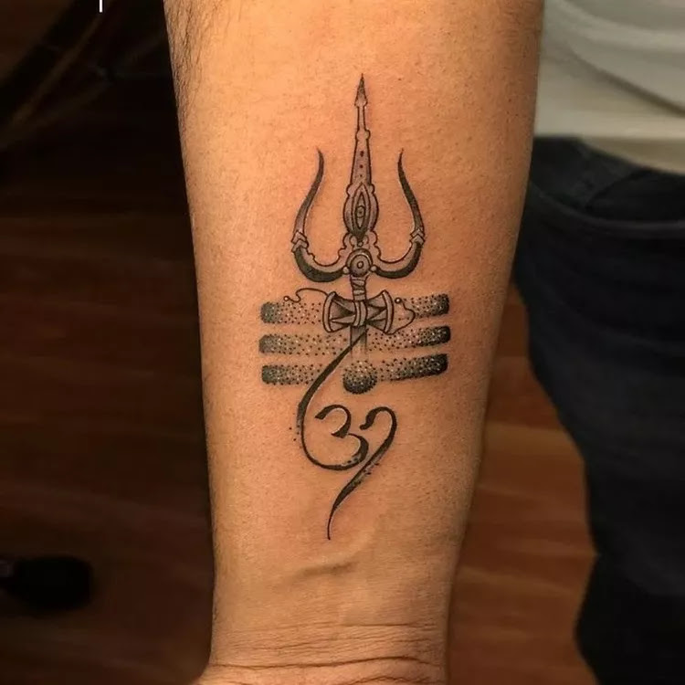 Mahadev with Trishul Waterproof Men and Women Temporary Body Tattoo   Amazonin Beauty