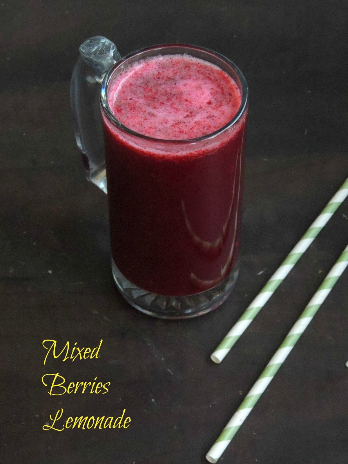 Priya's Versatile Recipes Mixed Berries Lemonade