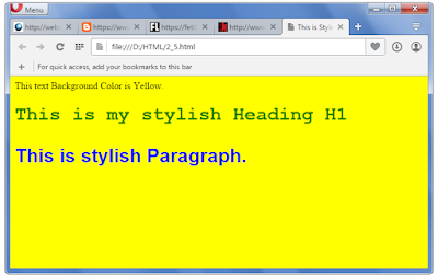 Use Style on the Web Page