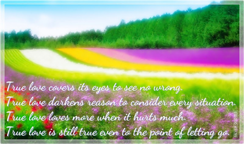 True Love Covers Its Eyes to See No Wrong