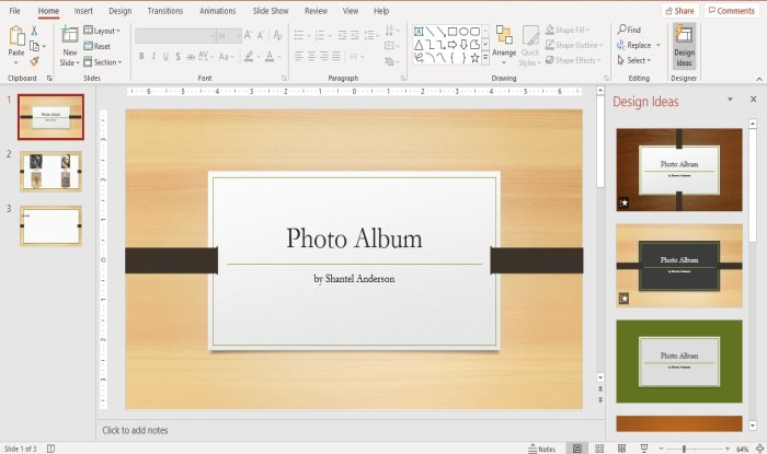 Как создать фотоальбом в PowerPoint