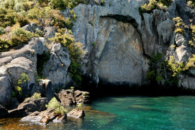 Ngatoroirangi Mine Bay Rock Carving Lake Taupo