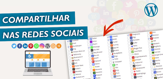 Plugin grátis de compartilhamento de páginas nas redes sociais