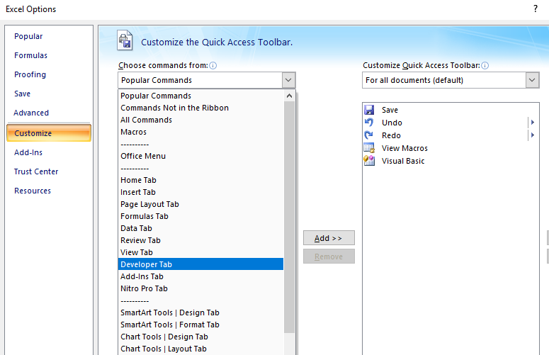 Cara Memunculkan Menu Visual Basic Atau Macro Di Microsoft Excel