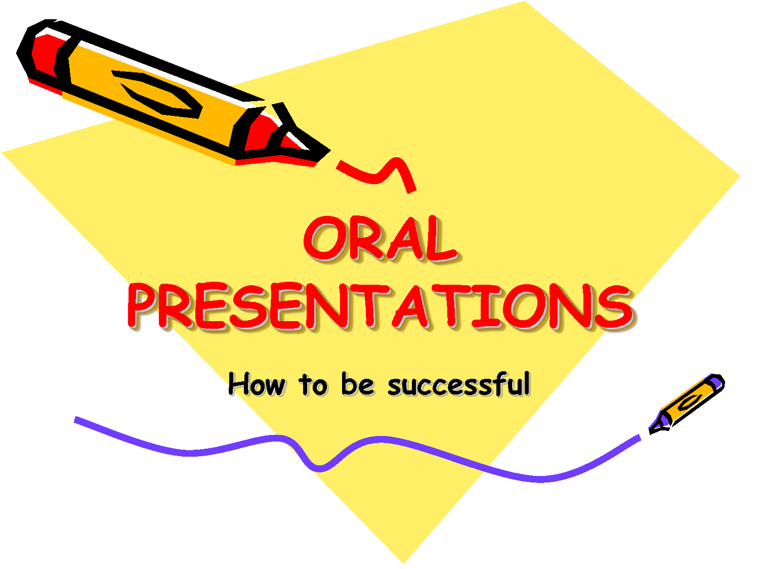 what are the features of a good oral presentation