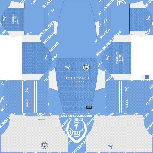 Manchester City Kits 2021-2022 Puma - Dream League Soccer 19 Kits (Home)