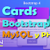 Cards en Bootstrap, MySQL y PHP