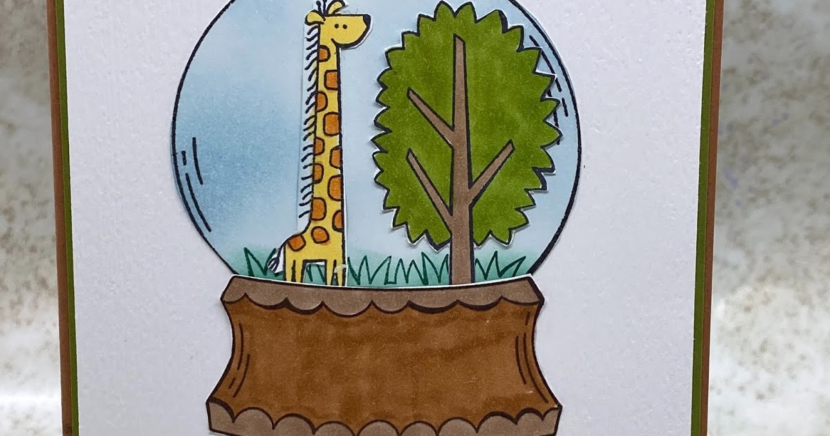Tarabeth Stamps Stampin' Up Zoo Globe Happy Birthday Card