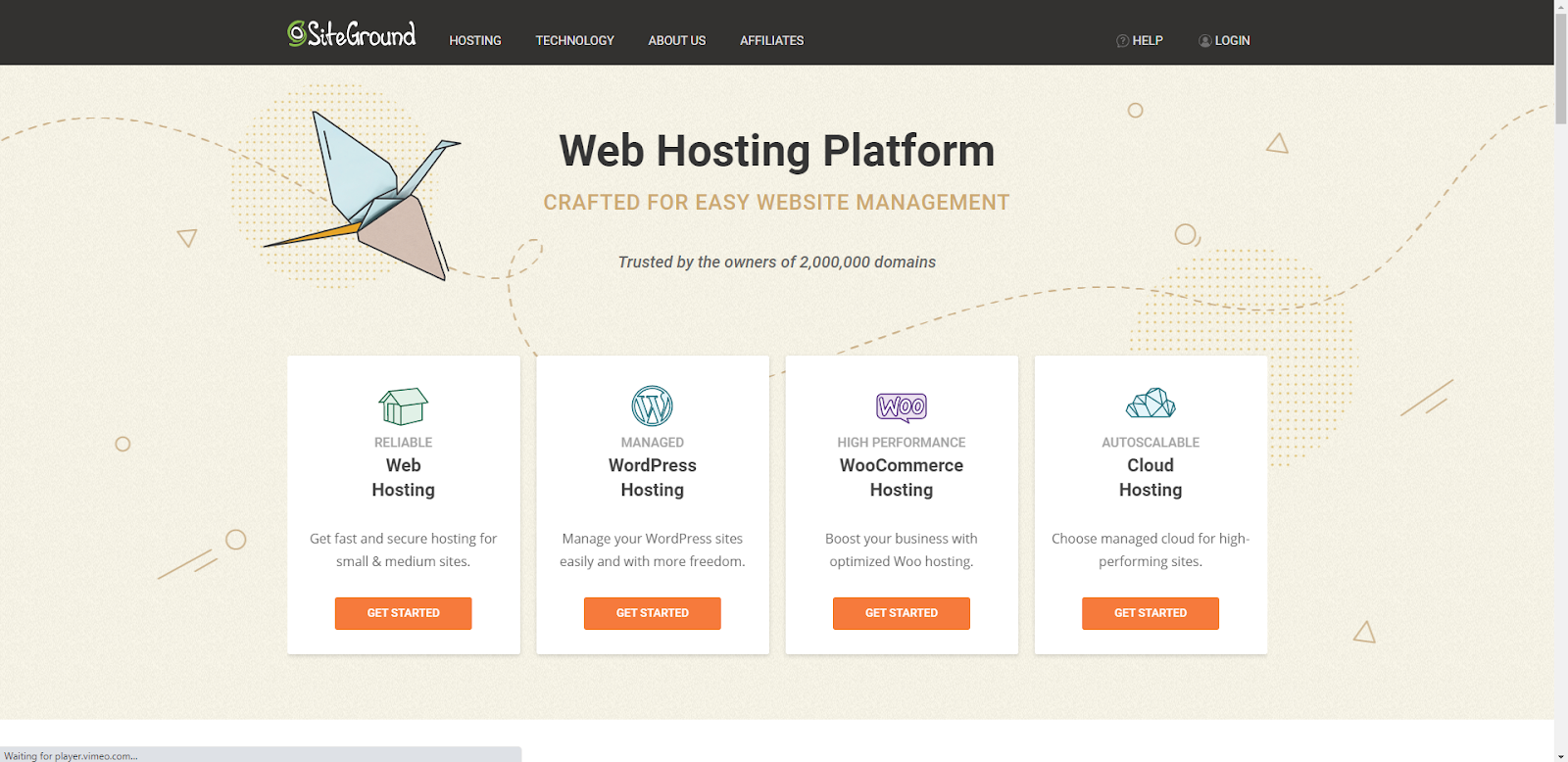 Site-ground hosting