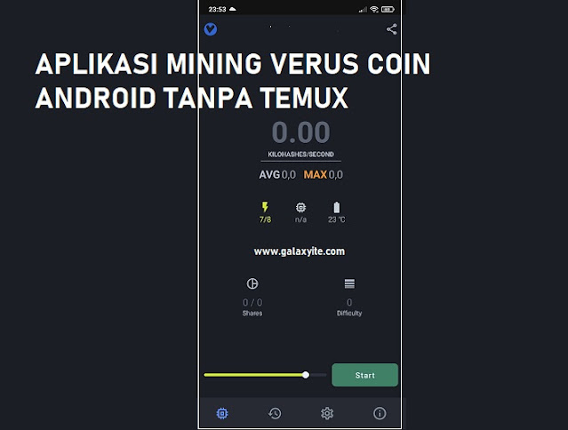 Cara Mining Verus Coin di Android Tanpa Temux