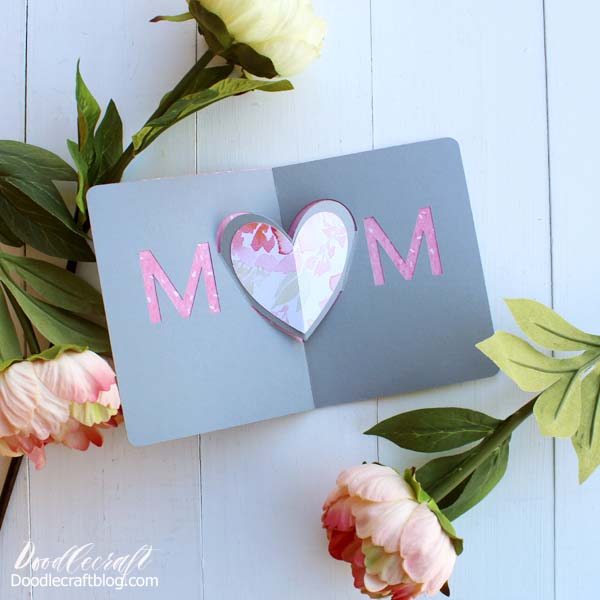 Cricut Mother's Day Bouquet Gift Card Holder