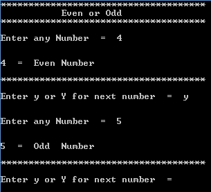 Information: C++ Program To Find Whether The Number is Even or Odd