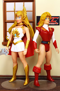 vintage style she-ra and adora action figure