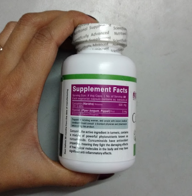 Zenith Nutrition's Curcumin Plus 60 Vegetarian Capsules Review and Pictures