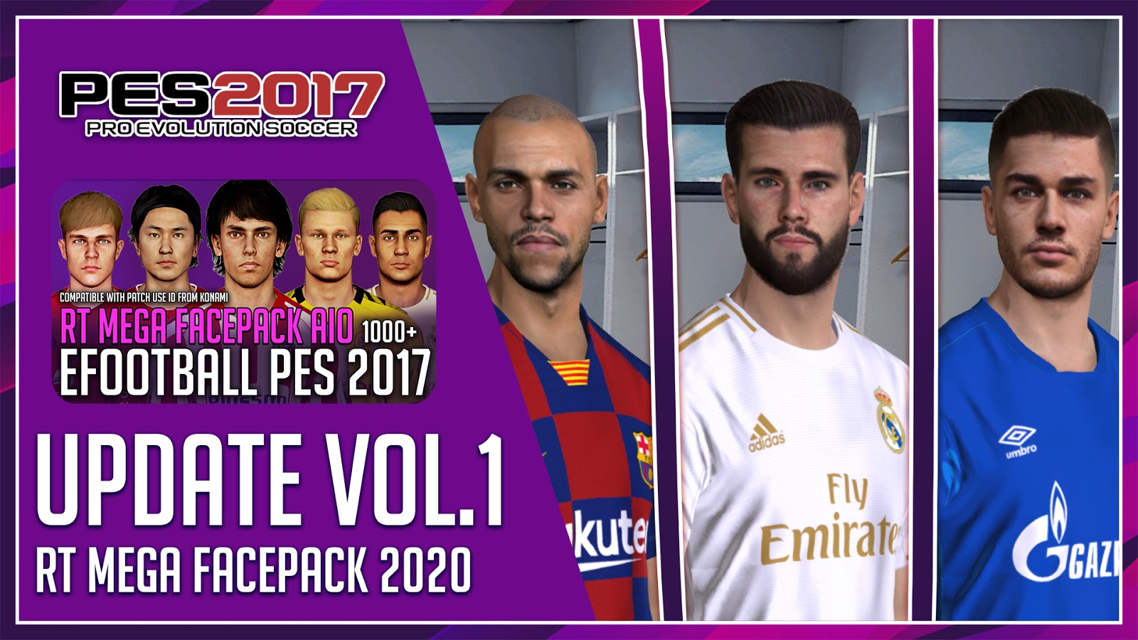 Pes 2017 Rt Mega Facepack Update Vol 1 By Rean Tech