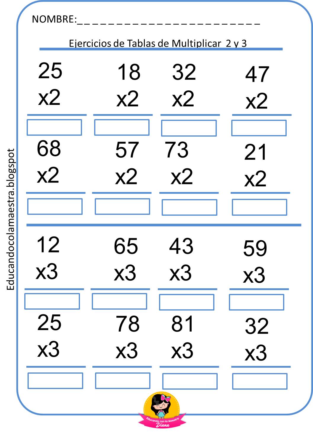 Tablas De Multiplicar Actividades De Multiplicacion Problemas Images
