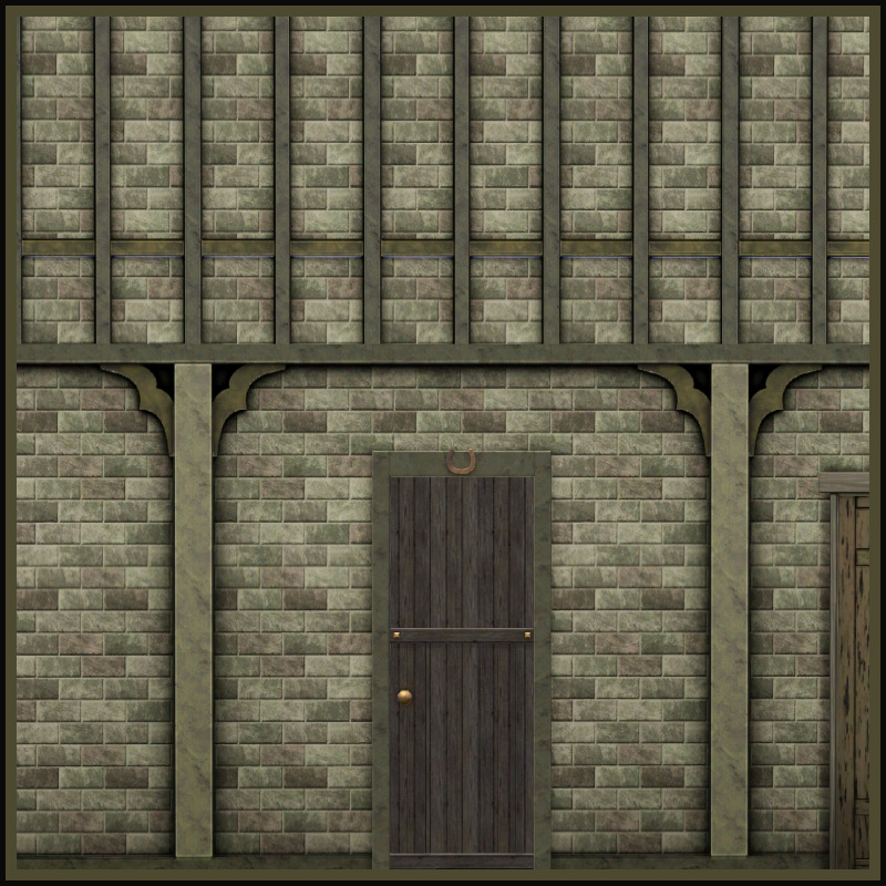 My Sims 3 Blog: Barn Door Without Horse Decal by Leefish