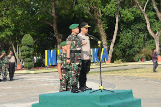 TNI-Polri di Bone Apel Gelar Pasukan Siap Amankan Pelantikan Presiden RI