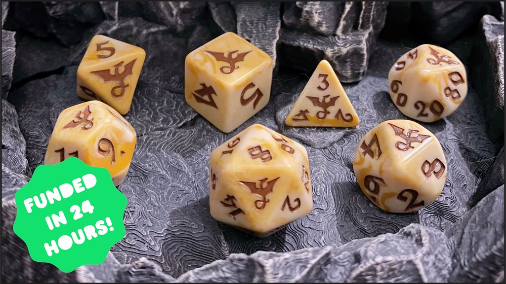 Tabletop Fix Black Oak Dragon Polyhedral Sets Kickstarter