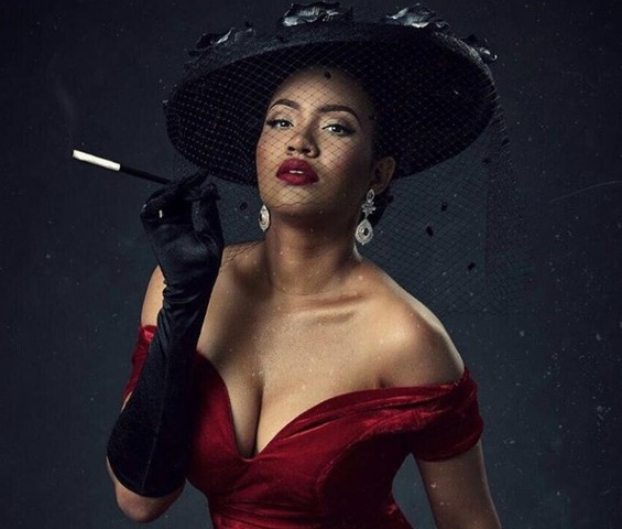 Ex Most Beautiful Girl In Nigeria, Anna, Rocks Cleavage-Baring Outfit For Halloween