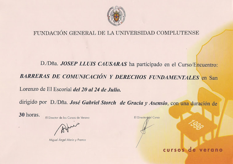 1998.- Cursos de Verano. Fundación General de la Universidad Complutense.