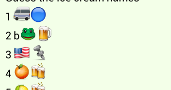 Guess the Ice Cream Names whatsapp puzzle quiz Whatsapp 