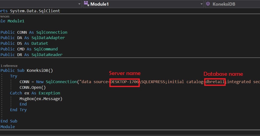 KONEKSI DATABASE SQL SERVER DAN MENAMPILKANNYA KE DATAGIRDVIEW VB.NET ...