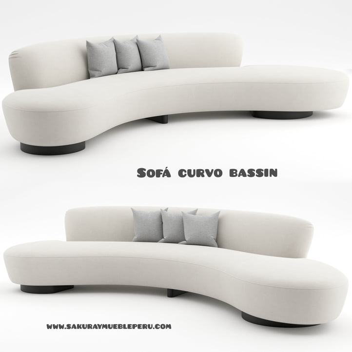 Mueble Peru Sakuray SOFA DE DISEÑO SOFA CURVO BASSIN