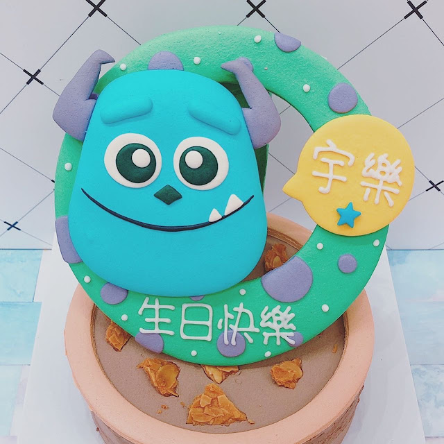 【寶寶週歲生日蛋糕推薦】台北怪獸電力公司(毛怪/大眼仔)造型蛋糕報你知
