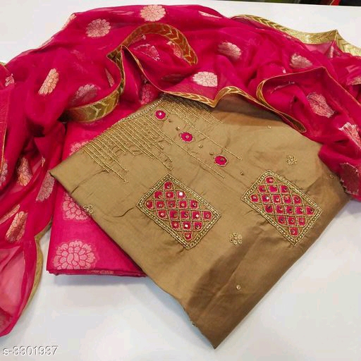 Satin Cotton Dress Material: ₹820/- Free COD whatsapp+919199626046